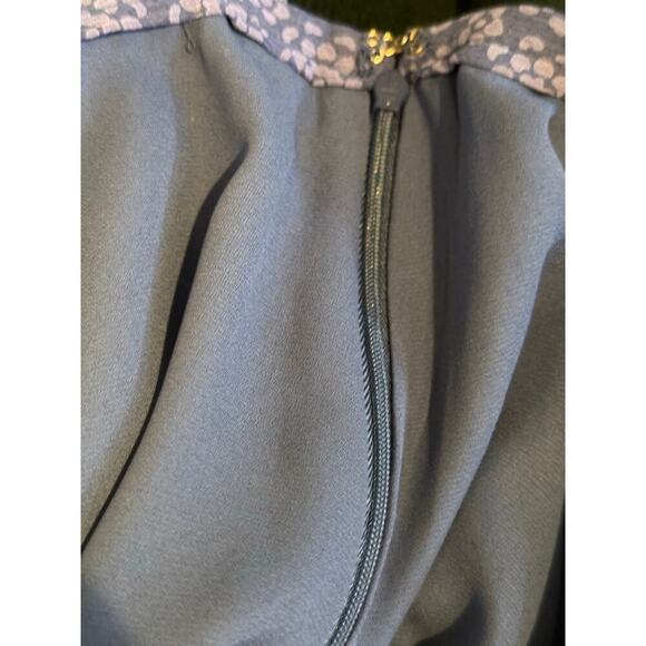 Liz Claiborne Women's Blue Purple Textured Retro Sport Long Maxi Skirt Size 14 - Picture 5 of 6